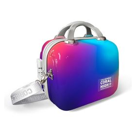 Coral High 16824 Renkli Desenli Omuz Askılı PC Makyaj Çantası