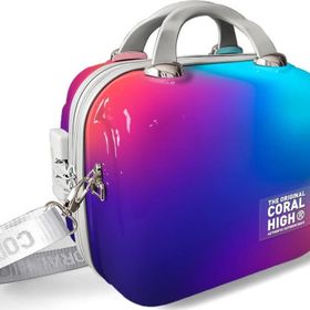 Coral High 16824 Renkli Desenli Omuz Askılı PC Makyaj Çantası
