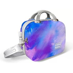 Coral High 16839 Renkli Desenli Omuz Askılı PC Makyaj Çantası