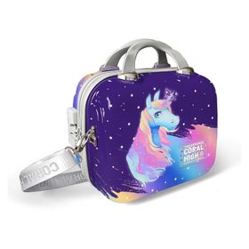 Coral High 16896 Unicorn Desenli Omuz Askılı PC Makyaj Çantası