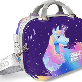 Coral High 16896 Unicorn Desenli Omuz Askılı PC Makyaj Çantası