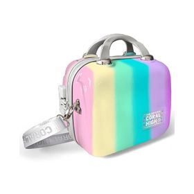 Coral High 16897 Çizgili Desenli Omuz Askılı PC Makyaj Çantası