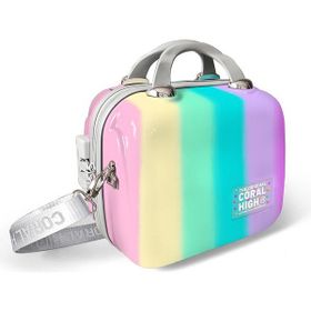 Coral High 16897 Çizgili Desenli Omuz Askılı PC Makyaj Çantası