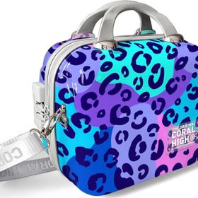 Coral High 16898 Leopar Desenli Omuz Askılı PC Makyaj Çantası