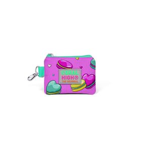 Coral High 21711 Kids Açık Pembe Makaron Desenli Bozuk Para Çantası