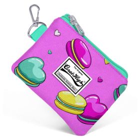 Coral High 21711 Kids Açık Pembe Makaron Desenli Bozuk Para Çantası