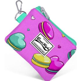 Coral High 21711 Kids Açık Pembe Makaron Desenli Bozuk Para Çantası