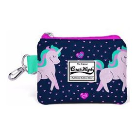 Coral High 21720 Kids Lacivert Pembe Unicorn Desenli Bozuk Para Çantası