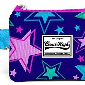 Coral High 21721 Kids Saks Yıldız Desenli Bozuk Para Çantası