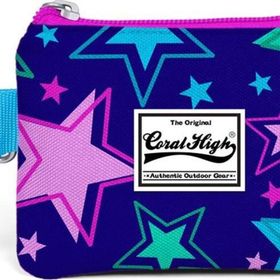 Coral High 21721 Kids Saks Yıldız Desenli Bozuk Para Çantası