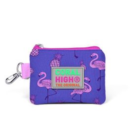Coral High 21726 Mor Kız Çocuk Kids Flamingo Desenli Bozuk Para Çantası