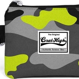 Coral High 21742 Kids Gri Kamuflaj Desenli Bozuk Para Çantası