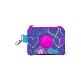 Coral High 21747 Kids Açık Pembe Lavanta Kalp Desenli Bozuk Para Çantası