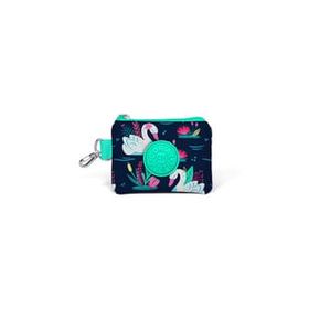 Coral High 21748 Kids Neon Mercan Lacivert Kuğu Desenli Bozuk Para Çantası