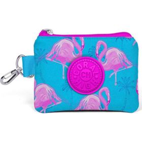 Coral High 21751 Pembe Mavi Kız Çocuk Kids Flamingo Desenli Bozuk Para Çantası