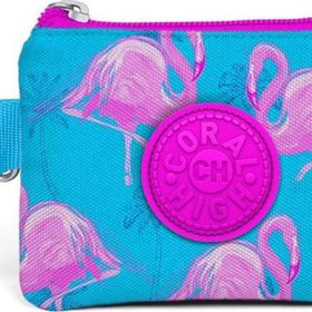 Coral High 21751 Pembe Mavi Kız Çocuk Kids Flamingo Desenli Bozuk Para Çantası