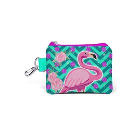 Coral High 21757 Yeşil Pembe Kız Çocuk Kids Flamingo Desenli Bozuk Para Çantası
