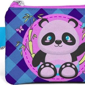 Coral High 21759 Kids Açık Pembe Mor Pandalı Bozuk Para Çantası