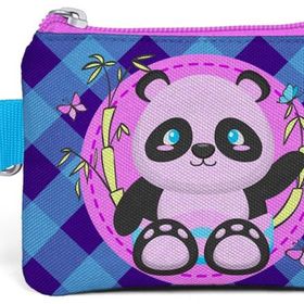 Coral High 21759 Kids Açık Pembe Mor Pandalı Bozuk Para Çantası