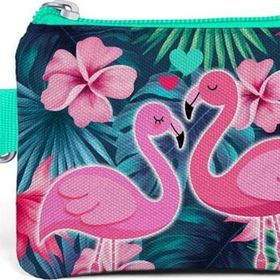 Coral High 21762 Yeşil Kız Çocuk Kids Flamingo Bozuk Para Çantası