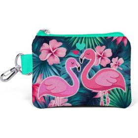 Coral High 21762 Yeşil Kız Çocuk Kids Flamingo Bozuk Para Çantası