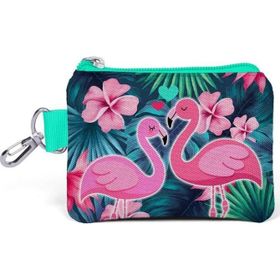 Coral High 21762 Yeşil Kız Çocuk Kids Flamingo Bozuk Para Çantası
