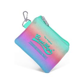 Coral High 21772 Su Yeşili Pembe Degradeli Bozuk Para Çantası