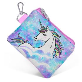Coral High 21775 Derin Mavi Unicornlu Bozuk Para Çantası