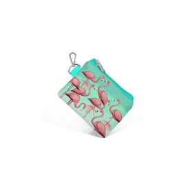 Coral High 21778 Su Yeşili Flamingolu Bozuk Para Çantası