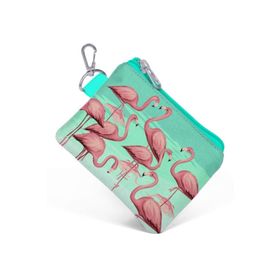 Coral High 21778 Su Yeşili Flamingolu Bozuk Para Çantası