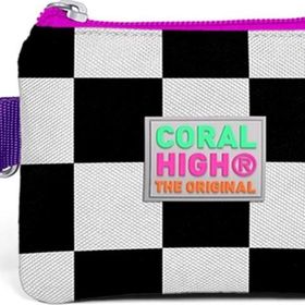 Coral High 21802 Kids Mor Dama Desenli Bozuk Para Çantası