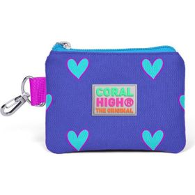 Coral High 21806 Kids Lavanta Kalp Desenli Bozuk Para Çantası