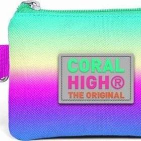 Coral High 21810 Kids Karışık Renkli Desenli Bozuk Para Çantası