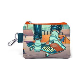 Coral High 21823 Kids Civit Neon Turuncu Kaykay Desenli Bozuk Para Çantası