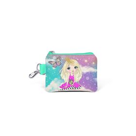 Coral High 21833 Kids Pembe Su Yeşili Unicornlu Kız Desenli Bozuk Para Çantası