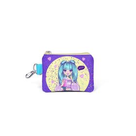 Coral High 21835 Kids Mor Pembe Anime Kız Desenli Bozuk Para Çantası