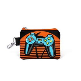 Coral High 21846 Kids Gri Turuncu Gamer Desenli Bozuk Para Çantası