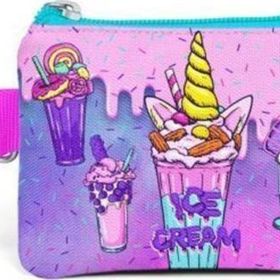Coral High 21878 Kids Pembe Mor Milkshake Dondurma Desenli Bozuk Para Çantası