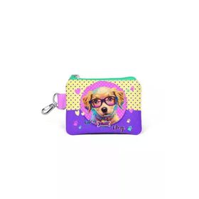 Coral High 21881 Kids Sarı Pembe Sevimli Köpek Desenli Para Çantası
