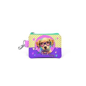 Coral High 21881 Kids Sarı Pembe Sevimli Köpek Desenli Para Çantası