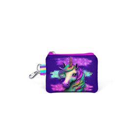 Coral High 21887 Kids Pembe Su Yeşili Unicorn Desenli Bozuk Para Çantası