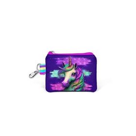 Coral High 21887 Kids Pembe Su Yeşili Unicorn Desenli Bozuk Para Çantası