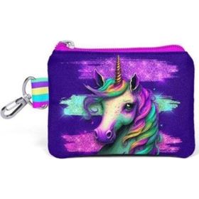 Coral High 21887 Kids Pembe Su Yeşili Unicorn Desenli Bozuk Para Çantası