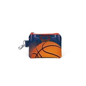 Coral High 21895 Kids Turuncu Lacivert Basketbol Desenli Bozuk Para Çantası