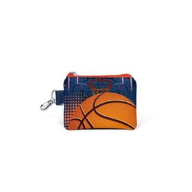 Coral High 21895 Kids Turuncu Lacivert Basketbol Desenli Bozuk Para Çantası