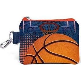 Coral High 21895 Kids Turuncu Lacivert Basketbol Desenli Bozuk Para Çantası