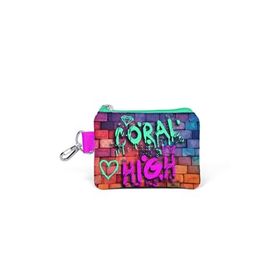 Coral High 21898 Pembe Lacivert Grafiti Yazılı Thermo Beslenme Çantası Bozuk Para Çantası