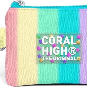 Coral High 21899 Renkli Çizgili Bozuk Para Çantası