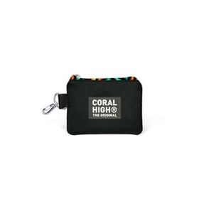 Coral High 21902 Siyah Grafiti Desenli Bozuk Para Çantası
