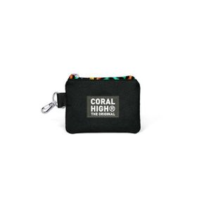 Coral High 21902 Siyah Grafiti Desenli Bozuk Para Çantası